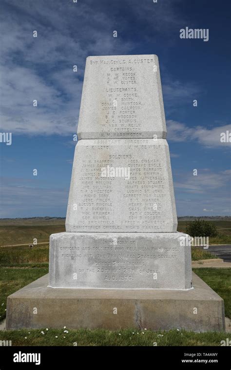 Custer's Last Stand Denkmal am Little Bighorn Battlefield National ...