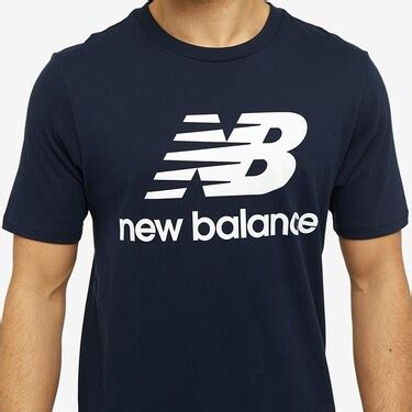 New Balance Essentials Stacked Logo Tee - Pigment - Mens Clothing