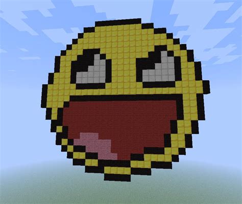 awesome face pixelated in minecraft by Wadef4 on DeviantArt