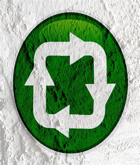 Recycle Symbol On Wall Texture Free Stock Photo - Public Domain Pictures