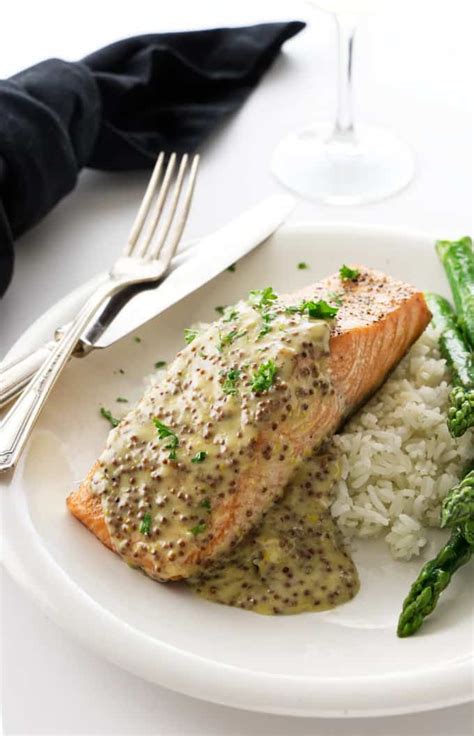 Baked Salmon with Mustard Sauce - Savor the Best