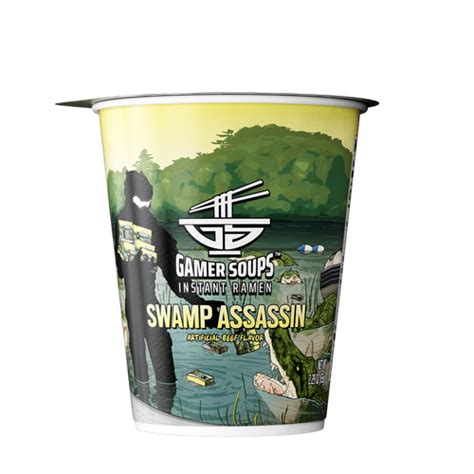 Gamer Soups Instant Noodles - Swamp Assassin (Single Cup) - Gamersupps