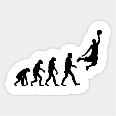 Evolution of Basketball - Basketball - Sticker | TeePublic