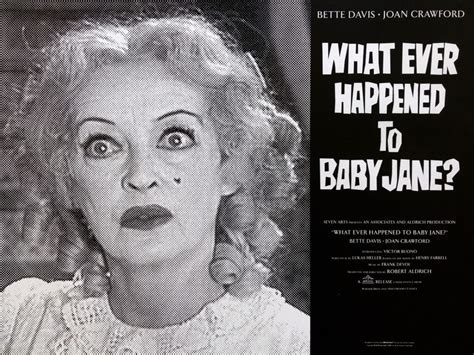 Original What Ever Happened To Baby Jane ? Movie Poster - Bette Davis