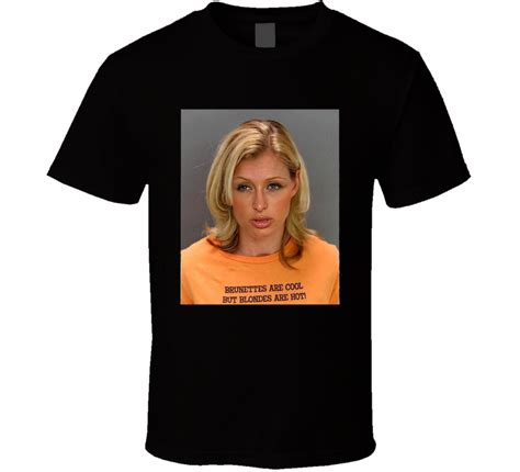 Paris Hilton Celebrity Mugshot T Shirt