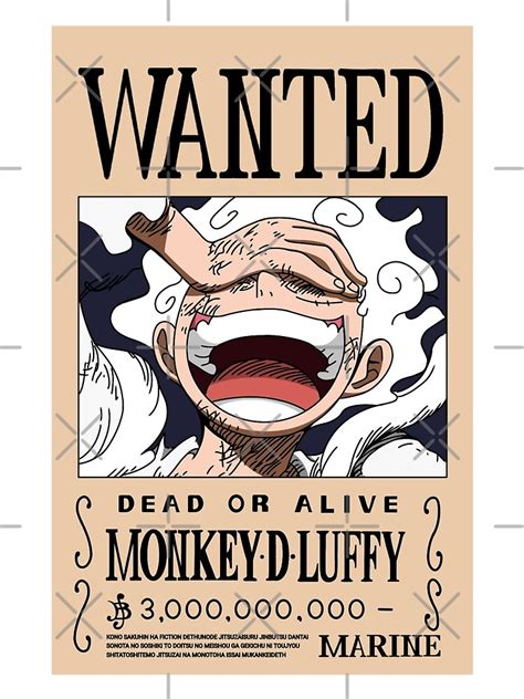 "Luffy Nika Bounty Gear 5" Poster for Sale by BernardaMorse | Redbubble