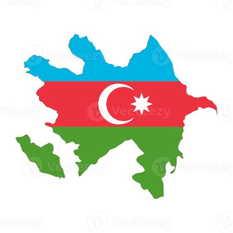 Azerbaijan Flag Map 25222522 PNG