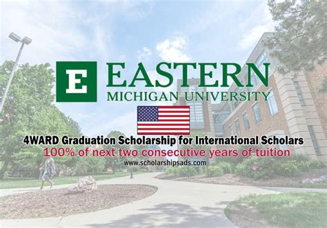 Eastern Michigan University USA 4WARD Graduation Scholarship for International Scholars 2023