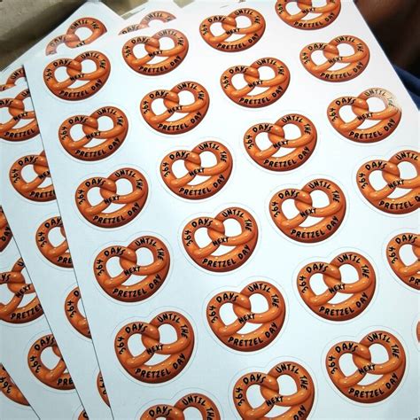 Custom The Office Stanley Hudson Pretzel Day Sticker | Etsy