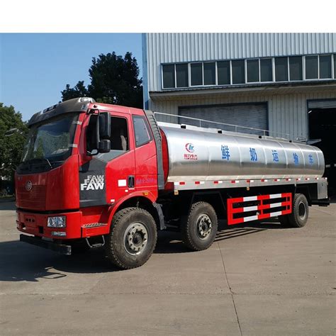 15001 - 30000L Fresh Milk Tanker Truck , FAW 15.3m3 304 Stainless Steel 6*4 Transport Truck