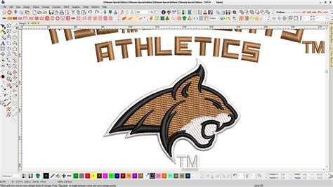 Msu Bobcats Athletics Embroidery logo - YouTube