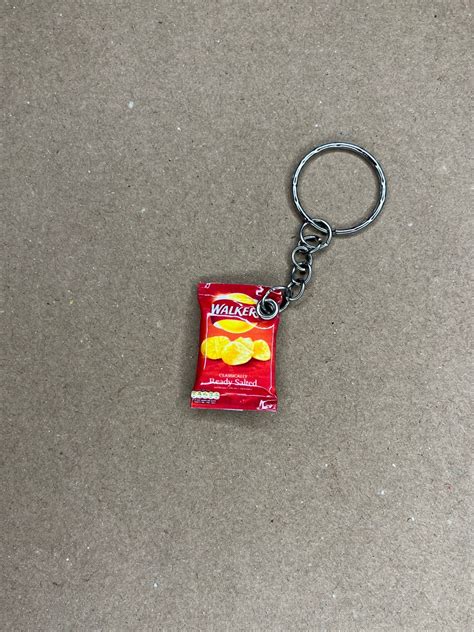 Walkers Ready Salted Crisp Packet Keyring/keychain - Etsy