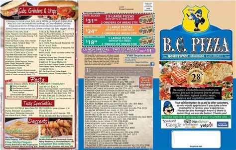 Menu of BC Pizza in Boyne City, MI 49712