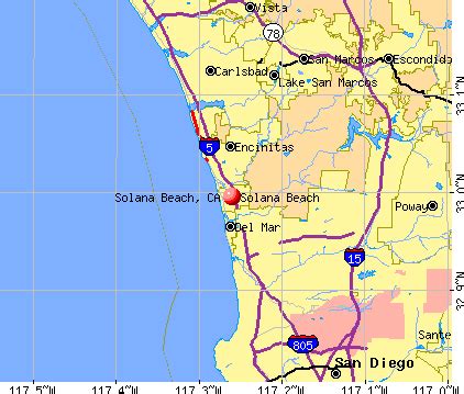 Solana Beach Zip Code Map – Map Vector