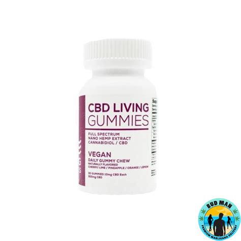 CBD Vegan Gummies – CBD Living (300mg CBD) | Bud Man Orange County ...