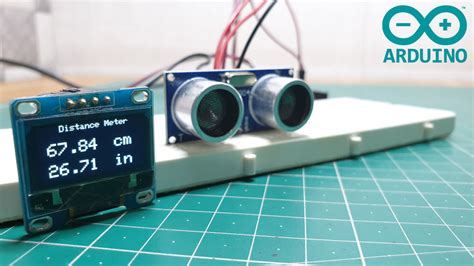 Arduino Distance Meter | OLED Display | Ultrasonic Sensor HC SR04