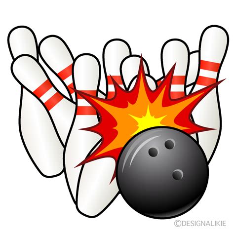 Bowling Strike Cartoon Free PNG Image｜Illustoon