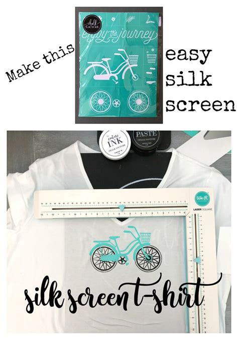 Silk Screen Printing at Home is easy with Chalk Couture Transfers and Ink | Diy screen printing ...