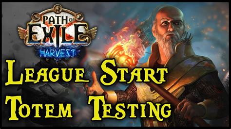 POE Harvest League Start Winter Orb Totem Testing - YouTube