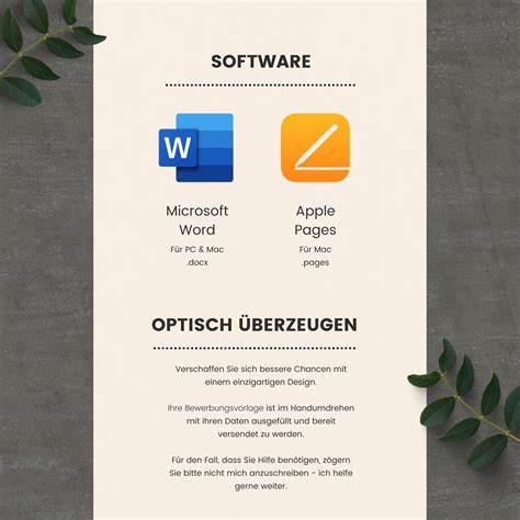 Resume Template Word & Pages, Application Template German, Cover Sheet, Resume Template ...