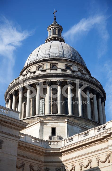 View Of The Pantheon's Dome In Paris Stock Photo | Royalty-Free ...