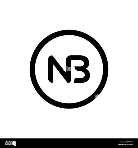 Initial Letter NB Logo Design Vector Template. Creative Abstract NB Letter Logo Design Stock ...
