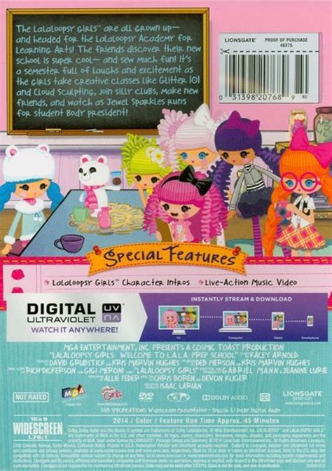 Lalaloopsy Girls: Welcome To L.A.L.A. Prep School (DVD + UltraViolet) (DVD 2014) | DVD Empire