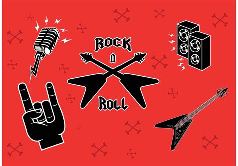 Rock Music Symbols 84832 Vector Art at Vecteezy