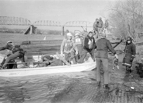 Workers spent weeks recovering bodies from the Ohio River. Forty-six people died when the Silver ...