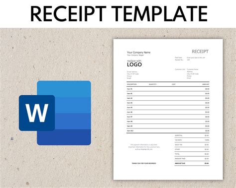 Receipt Template Word | ubicaciondepersonas.cdmx.gob.mx