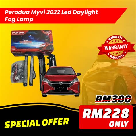 PERODUA MYVI 2022 LED DAYLIGHT FOG LAMP – Abad Trading