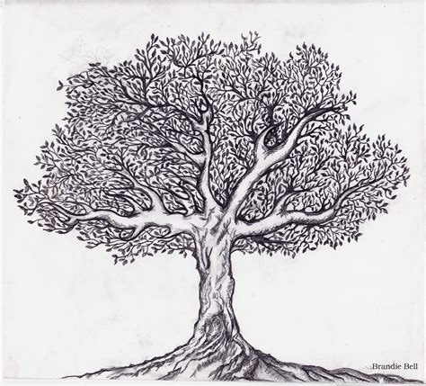 Adventures in Art Journaling – Black and White Tree Sketch – Sugar Beet Crafts