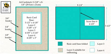 card measurements - Ann's PaperWorks