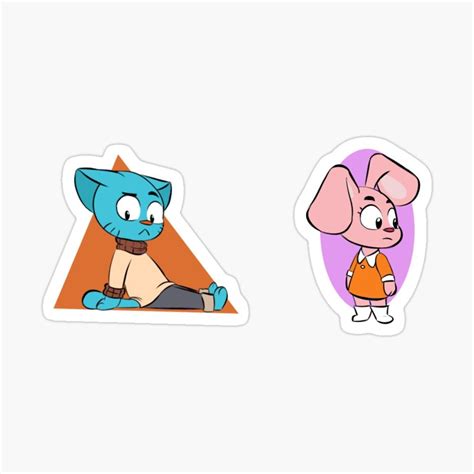 Gumball and Anais Sticker by LaughingVanGogh | Gumball, Anais, The ...