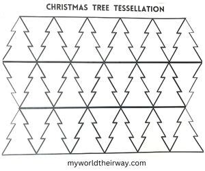 How to make a Christmas Tree Tessellation | STEM Activity