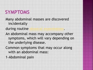 Abdominal mass | PPT