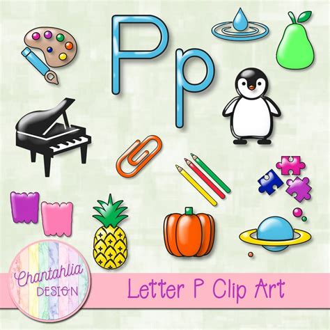 Free beginning sounds clip art for the letter p. Use them to make teaching resources, use them ...