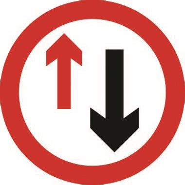 Priority lane Fig. 615, 600mm Dia class 2 reflective traffic sign ...