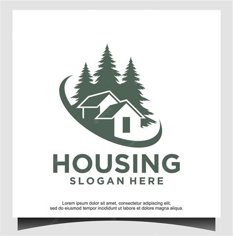 Premium Vector | Housing logo design template