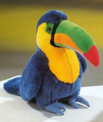 Plush Green Toucan Stuffed Animal