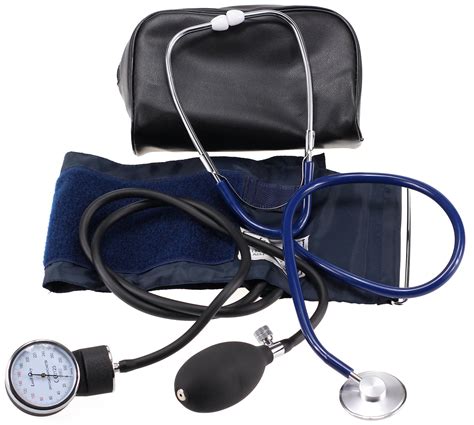 Amazon.com: HealthSmart Home Blood Pressure Kit with Manual Sphygmomanometer, Stethoscope and ...