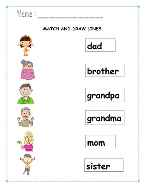 My Family online worksheet for Kindergarten. You can do the exercises ...