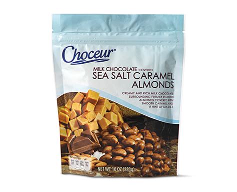 Choceur Dark Chocolate Coconut or Milk Chocolate Sea Salt Caramel Almonds | ALDI US