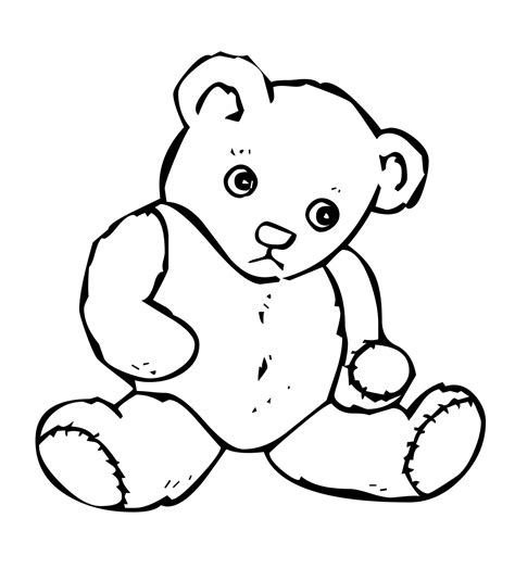 Drawing Sad Teddy Bear coloring page - Download, Print or Color Online for Free