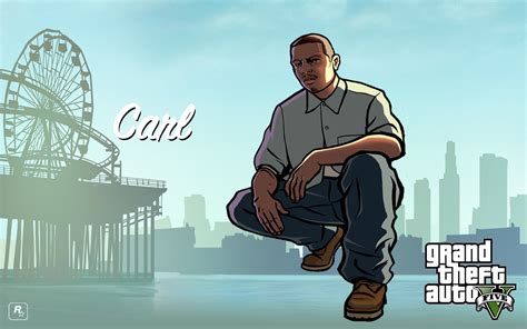 CJ in GTA 5 Wallpaper by DavidWWE1996 on DeviantArt