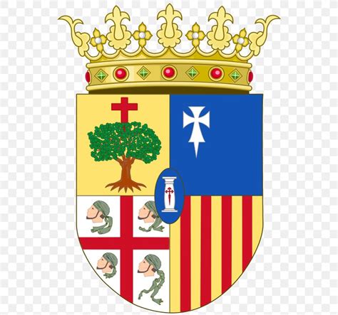 Kingdom Of Aragon Coat Of Arms Of The Crown Of Aragon County Of Aragon ...