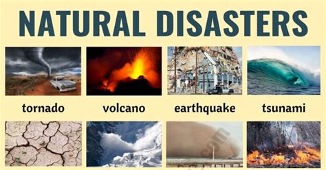 Natural Disasters: Different Types of Natural Disasters with ESL ...