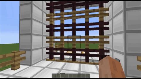 Minecraft Redstone Creation: Shifting Fence Gate, open and close - YouTube