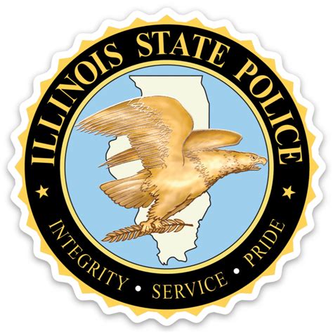 ILLINOIS STATE POLICE SEAL MAGNET - Size 3" - Chicago Cop Shop