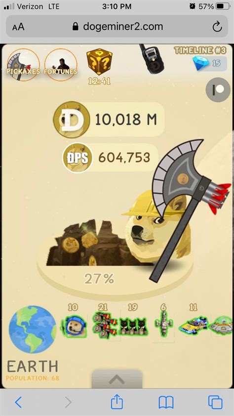 What’s the best pickaxe? : DogeMiner